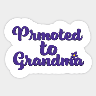 Promoted to Grandma Sticker